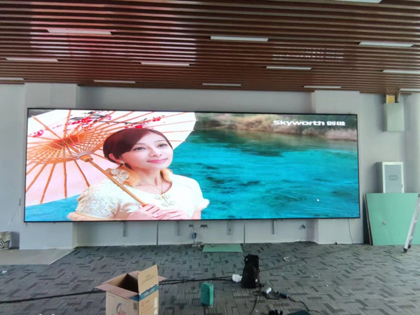 安塞P1.53led小间距屏安装案例